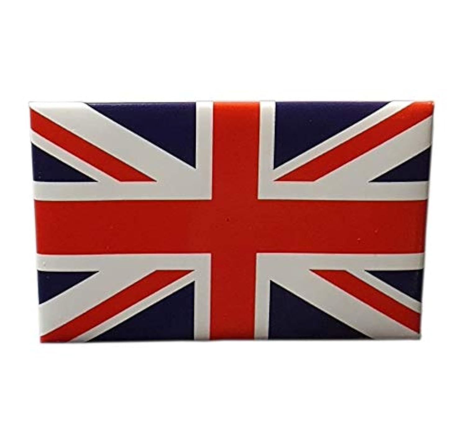 Thomas Benacci Union Jack Metal Tin Fridge Magnet - British Flag Red White and Blue Souvenir from London England UK