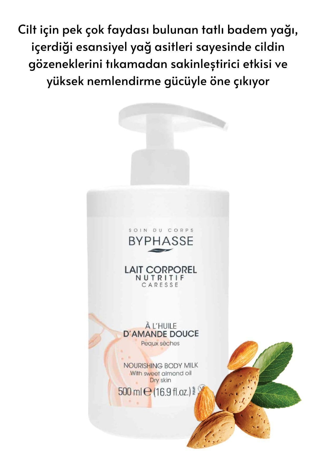 Byphasse LECHE CORPORAL nutritiva con aceite de almendra 500 ml
