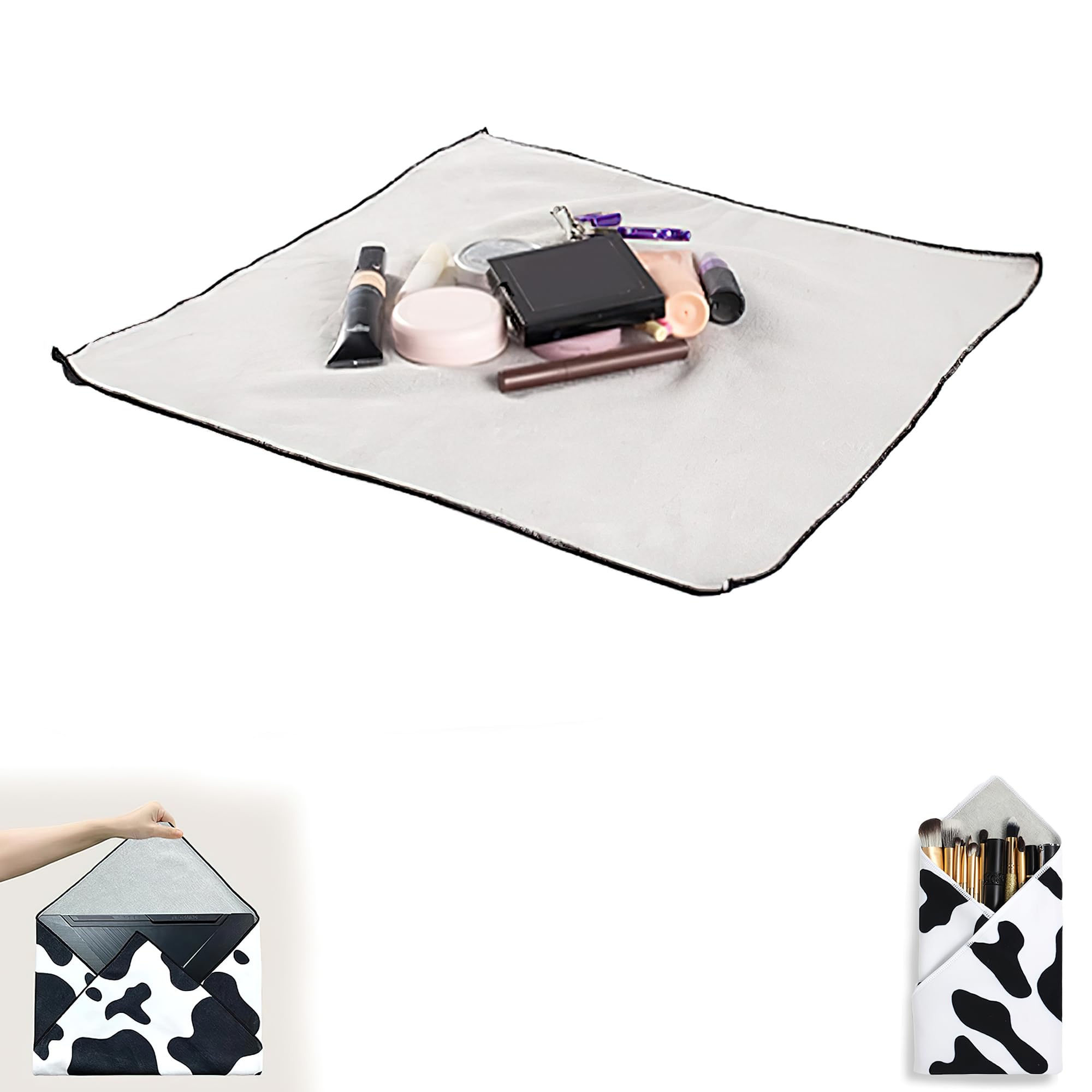 ARKZO Magic Self Adhesive Cloth Wrap - Anti-Scratch Camera Lens Wrap | Makeup Bag | Portable Cosmetic Bag | Multi-Purpose Protective Wrap Cloth | 20"x20" Inches-image-27