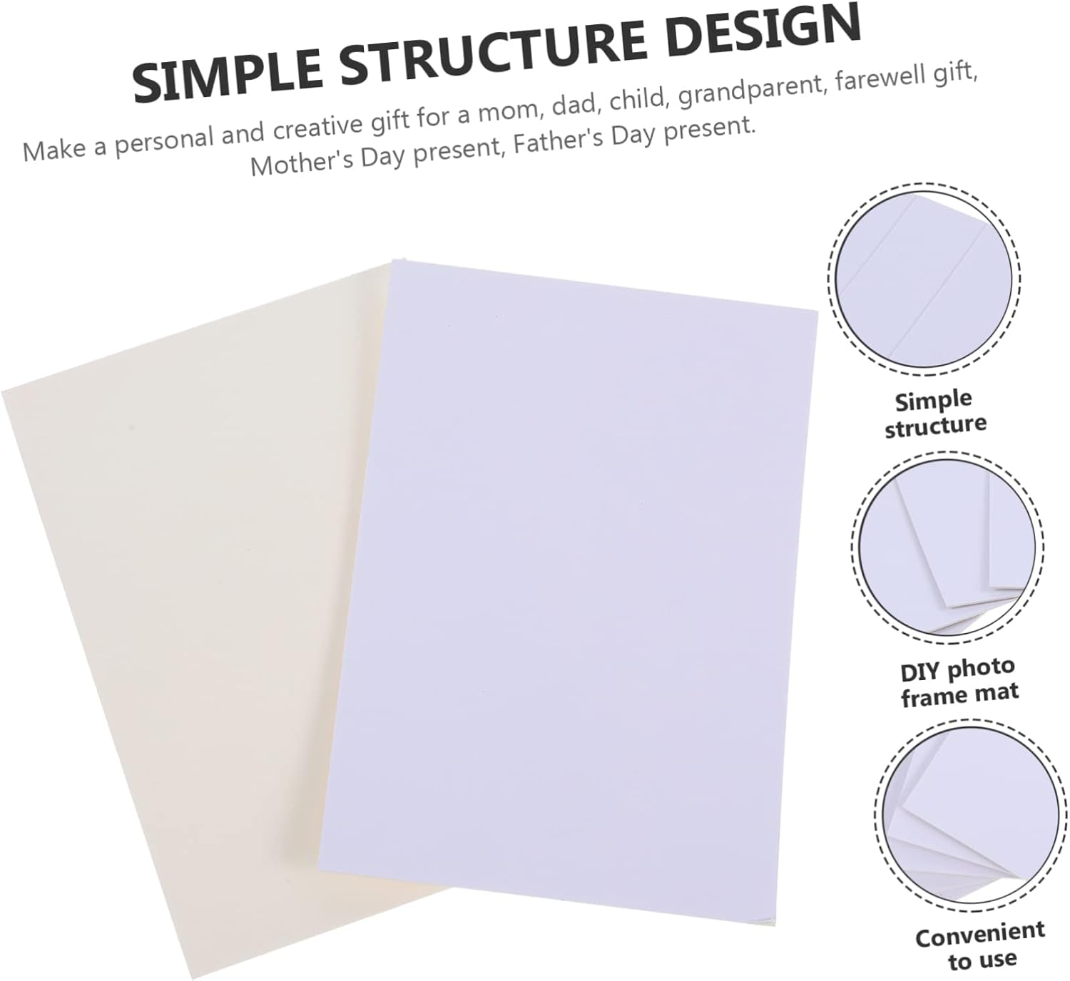 BEBEMOKO 20pcs Pre-Cut Frame Mats for Photos Artworks Acid Backing Board Elegant Matting for Picture Frames for Home Decoration Display