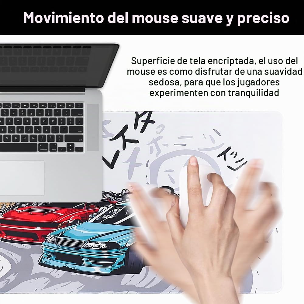 Alfombrilla Ratón Gaming XXL - 900 x 400 mm, Mouse Pad Gaming, de Goma, Alfombrilla de ratón Antideslizante de Goma, para Videojuegos, Macbook, PC, portátil, Escritorio