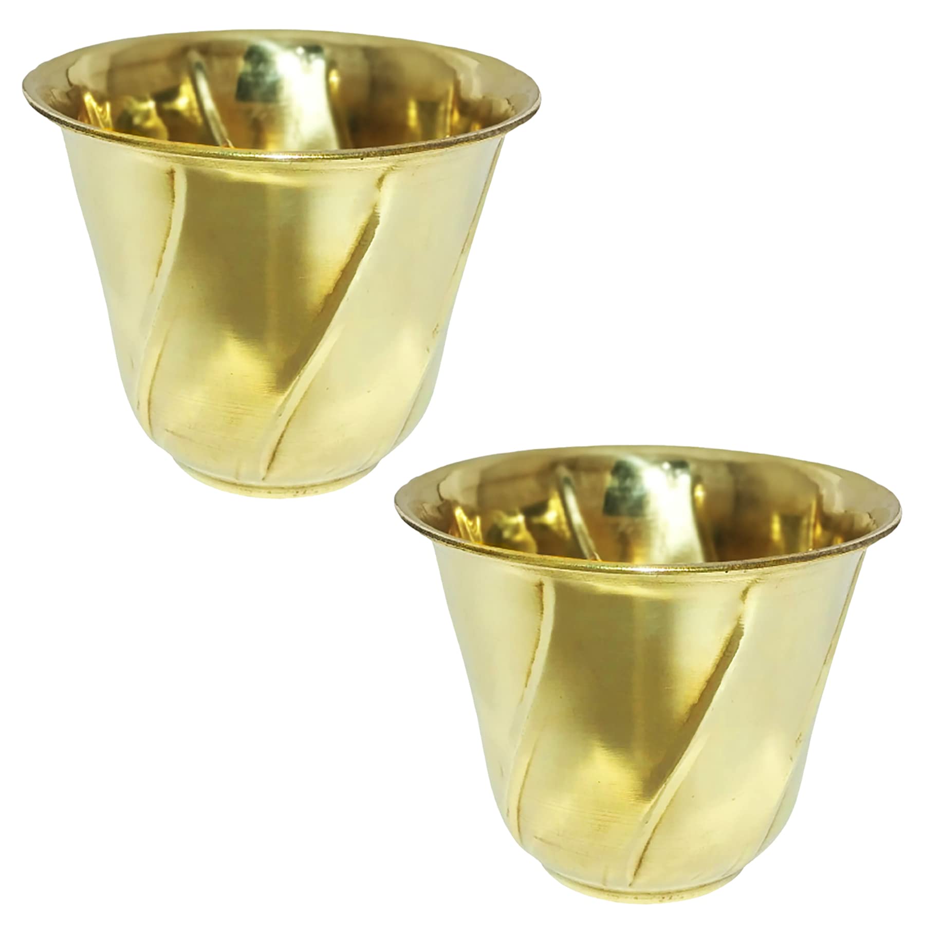 KAPER Brass Planters Pot (Set of 2) for Living Room Indoor/Outdoor Home Decorative Plants Brass Flower Pot (Dia-6 Inches) (B00OISCJJU) Amazon Price History, Amazon Price Tracker