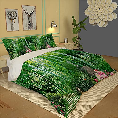 Ensemble de Literie avec Housse de Couette et Taies d'oreiller Arbre