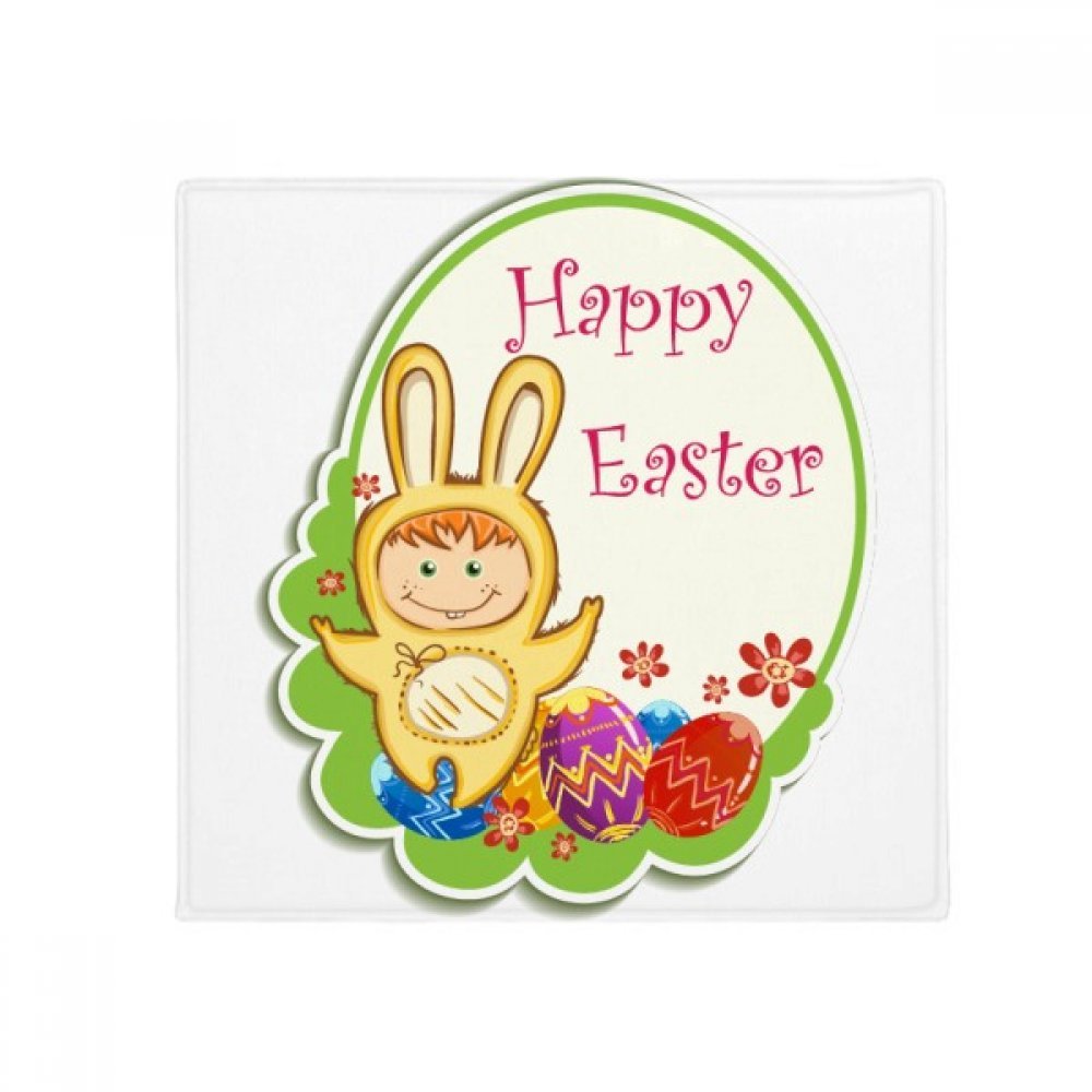 Tapis pour animaux Lapin de Pâques 80x80cm antidérapant pour cuisine