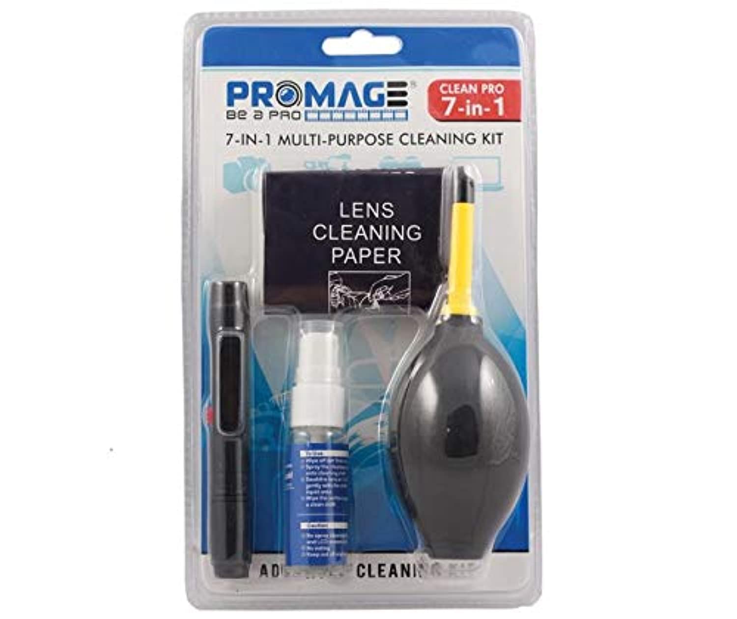 7 In 1 Multi-Purpose Cleaning Kit - PM 111 | All-in-One Cleaning Solution for Electronics, Glasses,for Smartphone iPad Earbuds Camera Monitor Tablet Car Screen