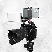 Vista 2 de SIOTI Mini adaptador de montaje de cabeza de bola, compatible con monopie/cámara de tarjeta digital/micrófono/teléfono inteligente/cámara