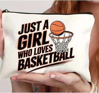 Basketball Makeup Bag Gifts for Basketball Player Lovers Birthday Christmas Gifts for Women Men Travel Toiletry Makeup Zipper Pouch Sports Cosmetic Zipper Pouch Travel Toiletry Bag