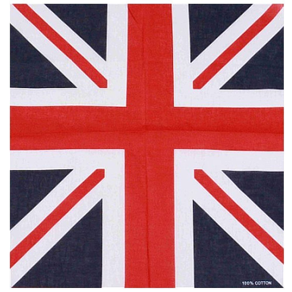 TC-Accessories red white blue cotton BANDANA scarf UNION JACK FLAG