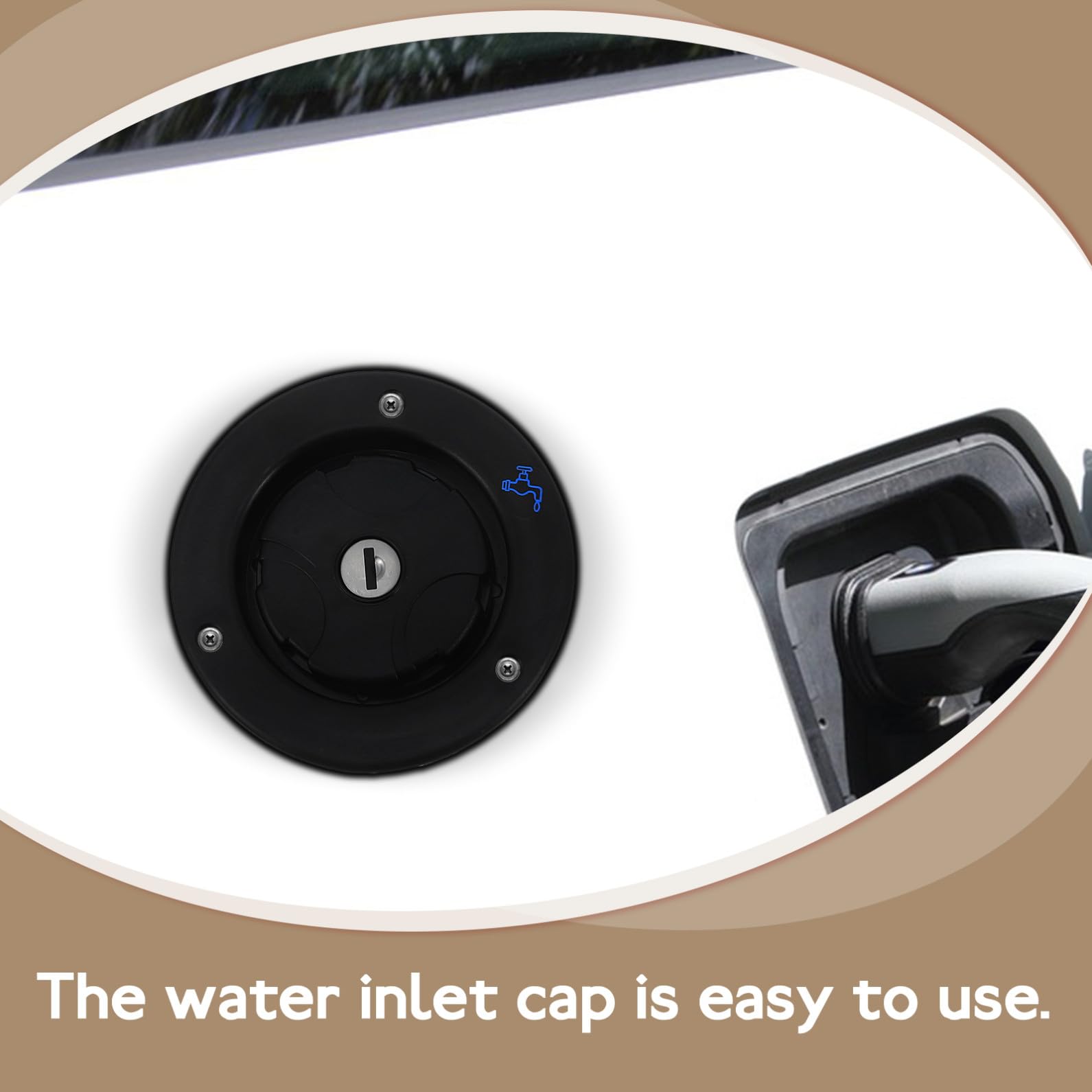 iplusmile 5piezas Tapa De Llenado De Agua Para Autocaravanas y Remolques Tapa De Repuesto Compatible Vehículos Recreativos Diseño Sencillo y Elegante Fácil De Usar y Reemplazar