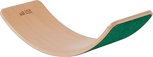 ECR4Kids Tabla de equilibrio con base de fieltro, juguete Montessori, verde
