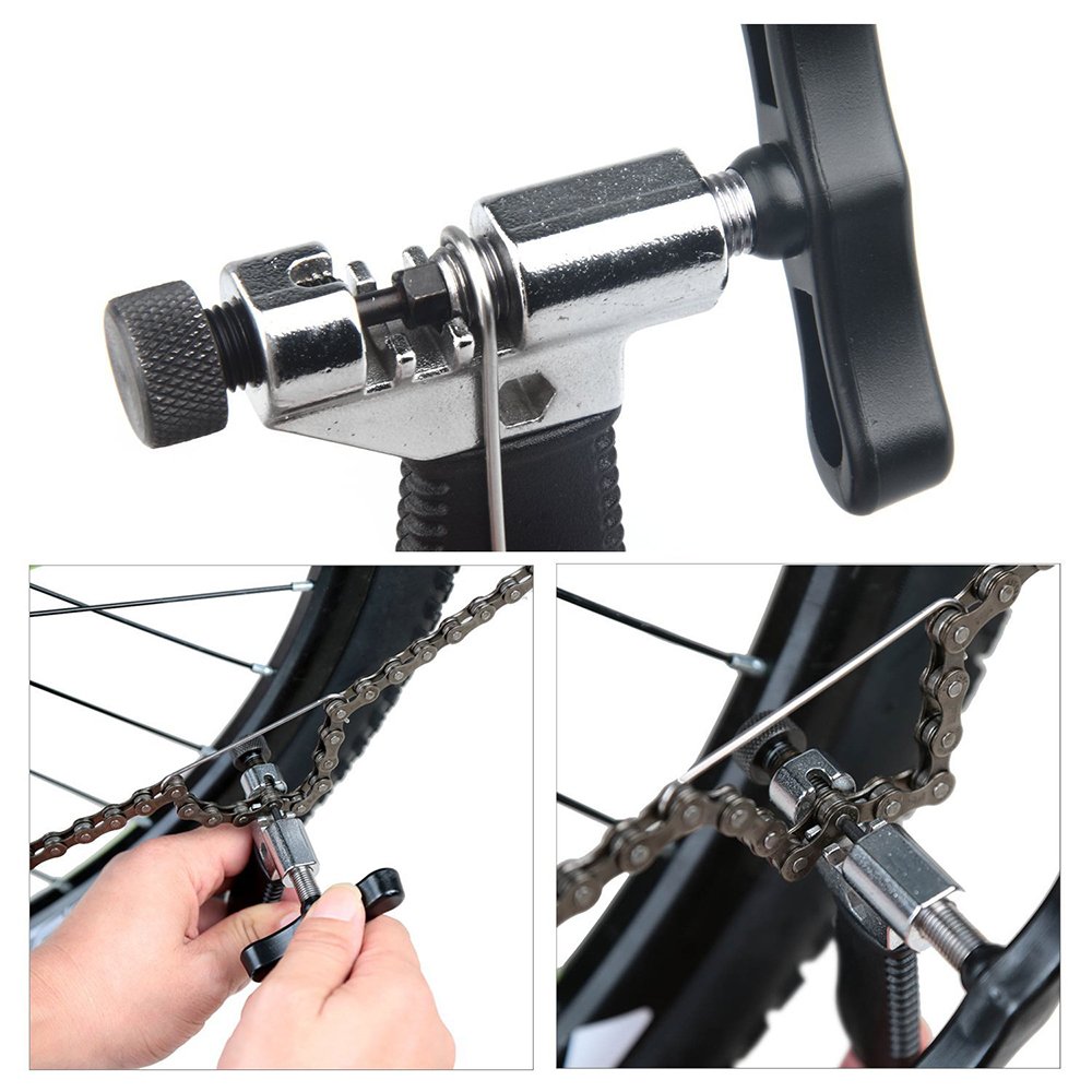 Outil Dérive Chaîne - YNKKVRE - Extracteur de Rivets - Compatible 8 à 11 Vitesses - Noir - Auto
