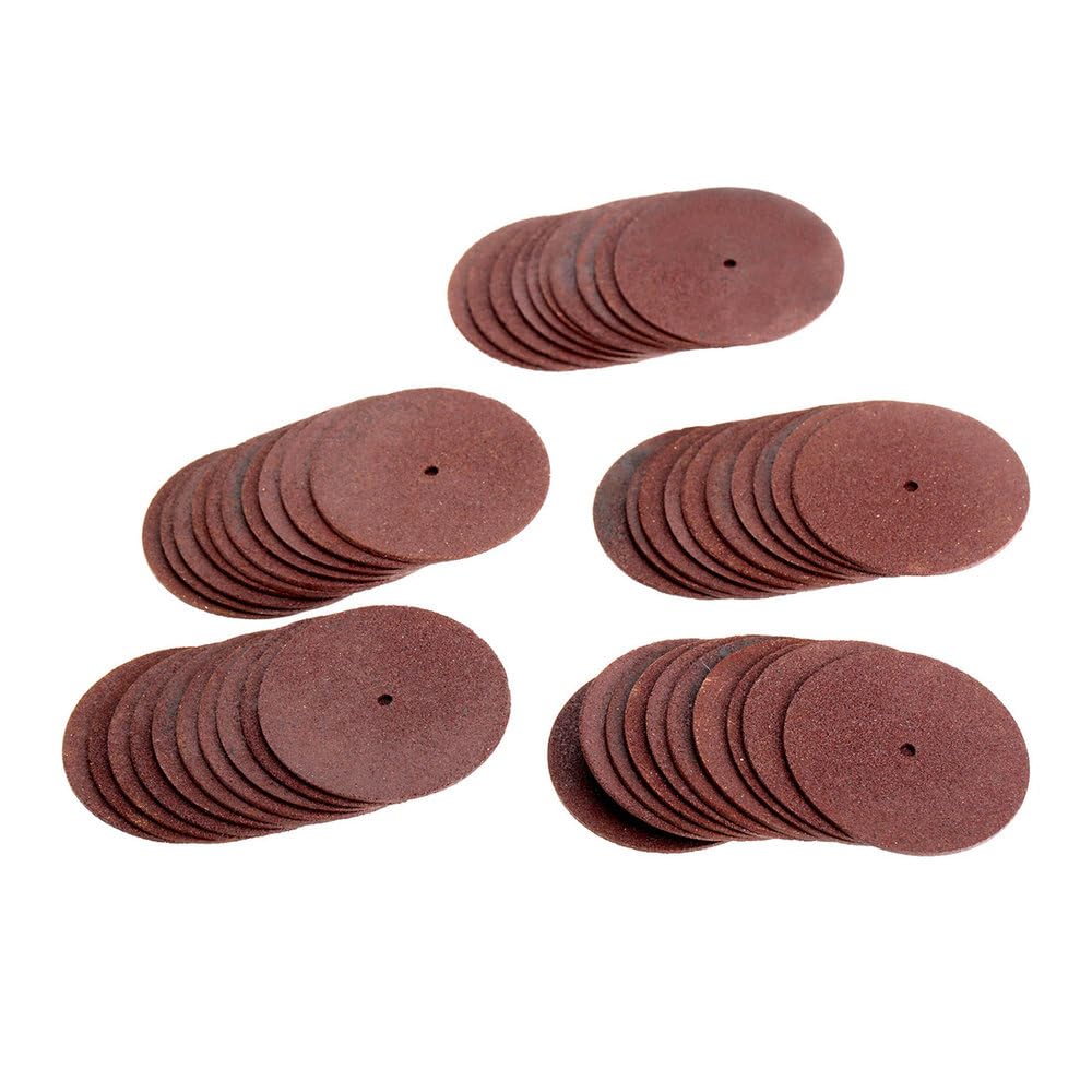 50 Stück 38 mm Zubehör Harz-Schleifscheibe Mini-Kreissäge Trennscheibe Schleifscheiben für Dremel Rotationswerkzeug, 38 mm, 50 Stück