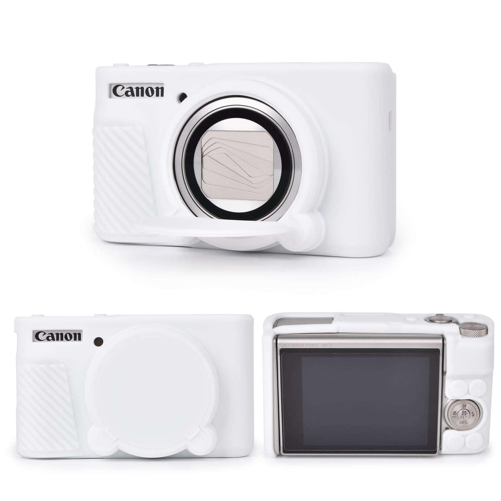 Canon SX730/SX740 Camera Case & Screen Protector Kit - Rose Pink Silicone Cover