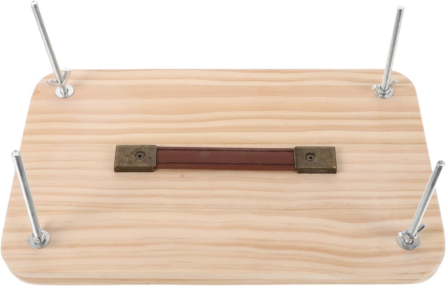 Wooden Bookbinding Press Clamp with Stainless Steel and Wood Construction, Precise Compression for Bookbinding Projects, Sturdy Manual Book Press Tool for DIY and Photo Album