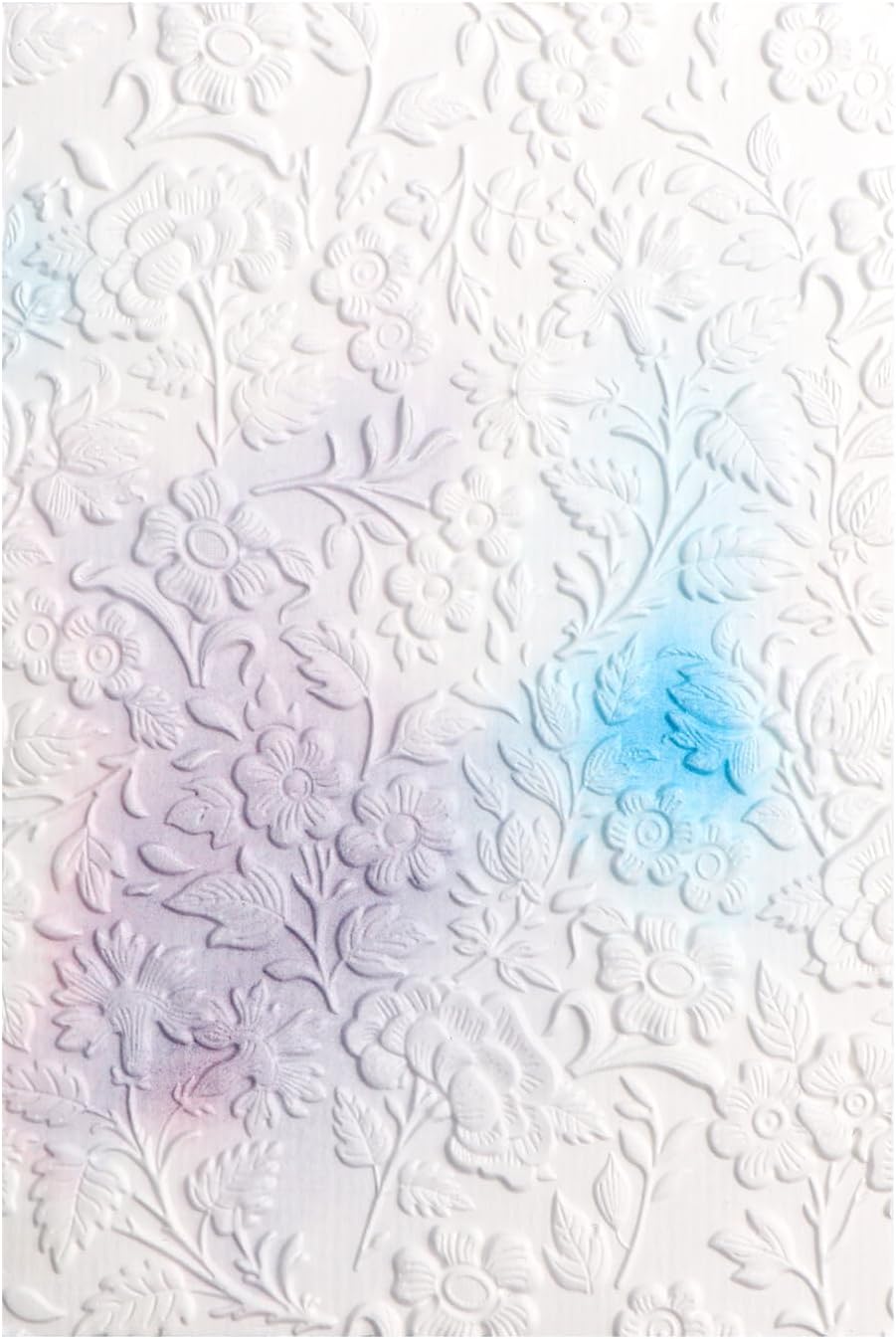 Briartw 3D Embossing Folder for Card Making Adding Textured Detail to Paper Crafting 6.3x4.5inch Clear Texture Plate Perfect for Heavyweight Cardstock (≥250gsm/92lb),Garden Texture Template