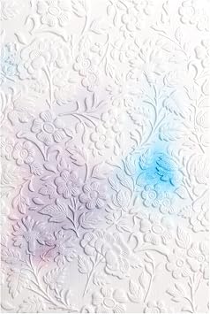 Briartw 3D Embossing Folder for Card Making Adding Textured Detail to Paper Crafting 6.3x4.5inch Clear Texture Plate Perfect for Heavyweight Cardstock 250gsm/92lb,Garden Texture Template