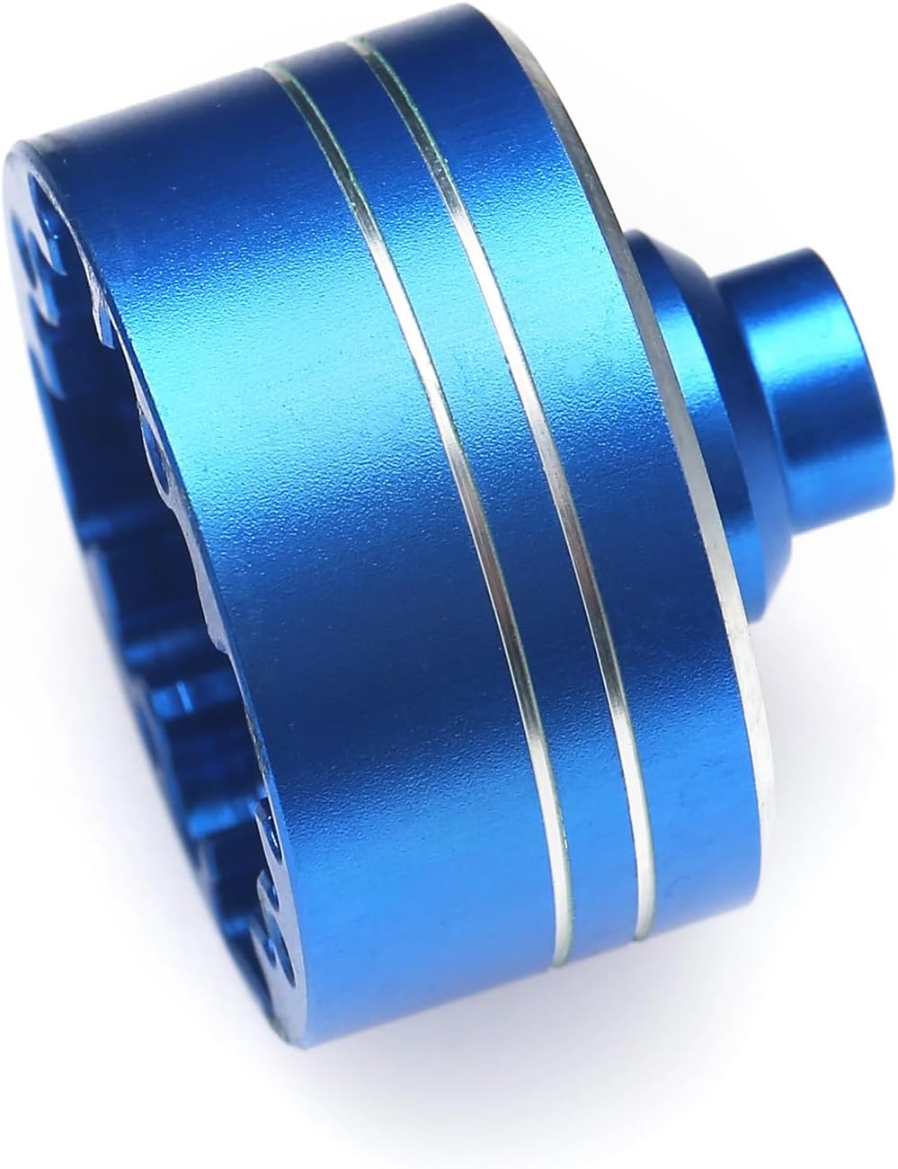 Aluminum Differential Shell Diff Cover with Steel Driving Gear Set RC Upgraded Parts for Tamiya XV02 TT02 TT02B RC Car, Blue