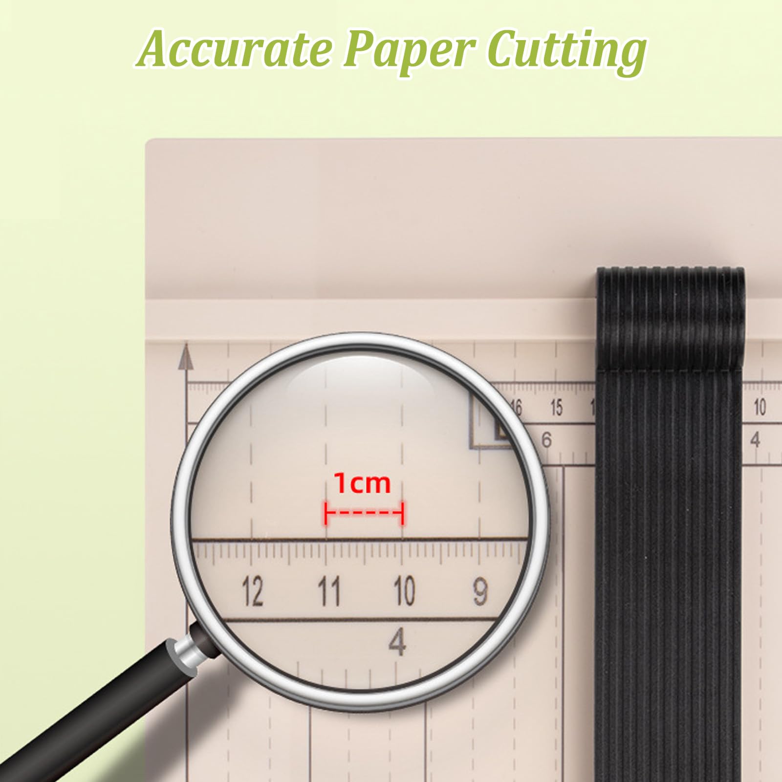 Taglierina Per Carta A4 Professionale, Manuale, Con Barra Di Pressione, Taglia Fino A 12 Fogli, In Acciaio