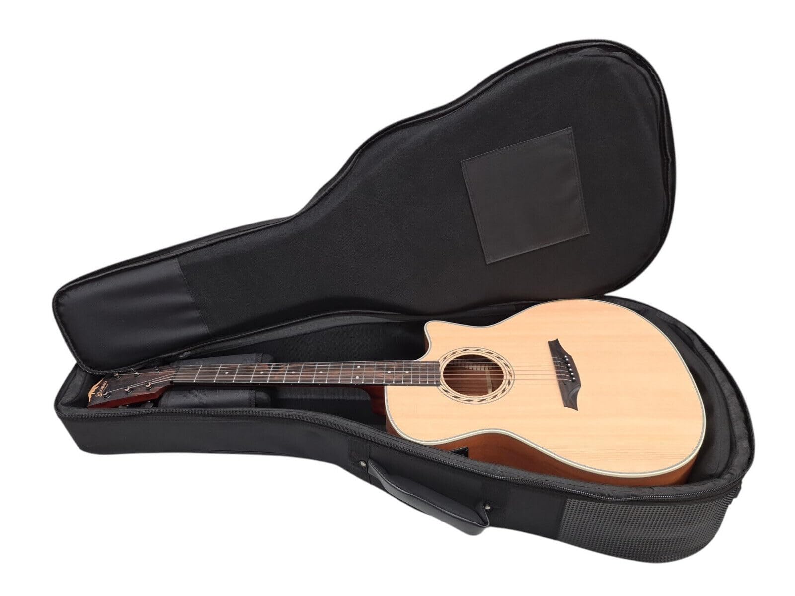 Torba na gitarę westernową, 25 mm, tapicerka – Deluxe torba na gitarę z przegródkami na akcesoria i luksusowymi paskami do noszenia – wodoodporna, odporna na uderzenia i wygodna do wszystkich 6