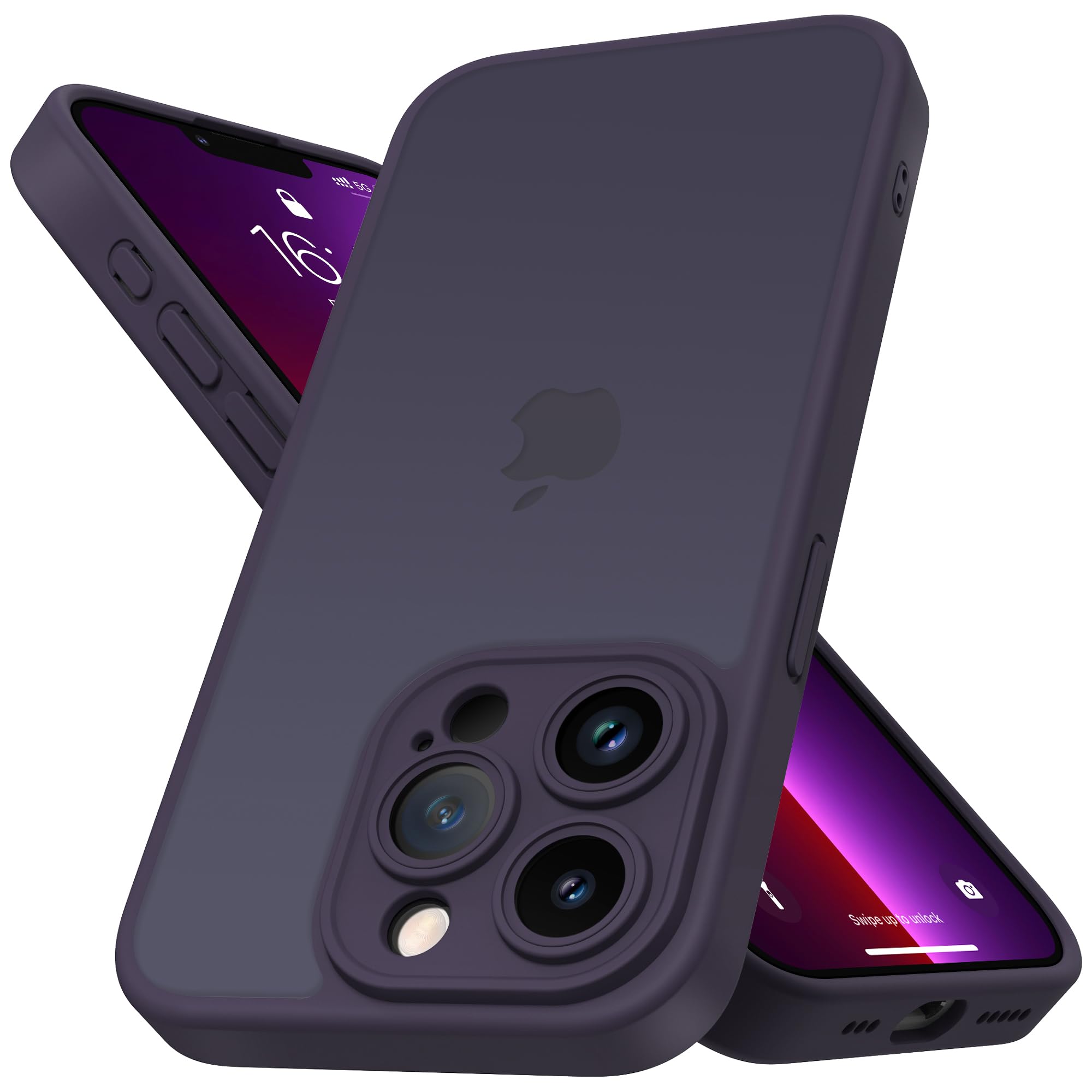 Mootobo für iPhone 15 Pro Max Hülle mit Kameraobjektiv, 10FT Military Grade Drop Protection Handyhülle mit Anti-Fingerprint Matte Back 6.7 Zoll - Deep Green