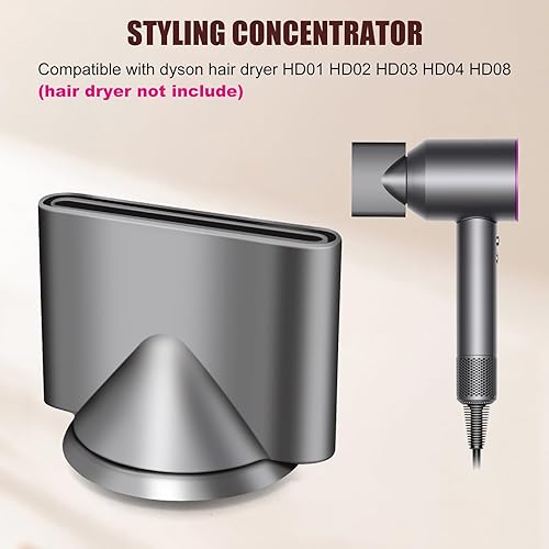 Miniatura 8 de Accesorios de aire suavedifusorpeinadoconcentradorboquilla de alisado para secador de pelo supersónico Dyson HD01, HD02, HD03 (difusor)