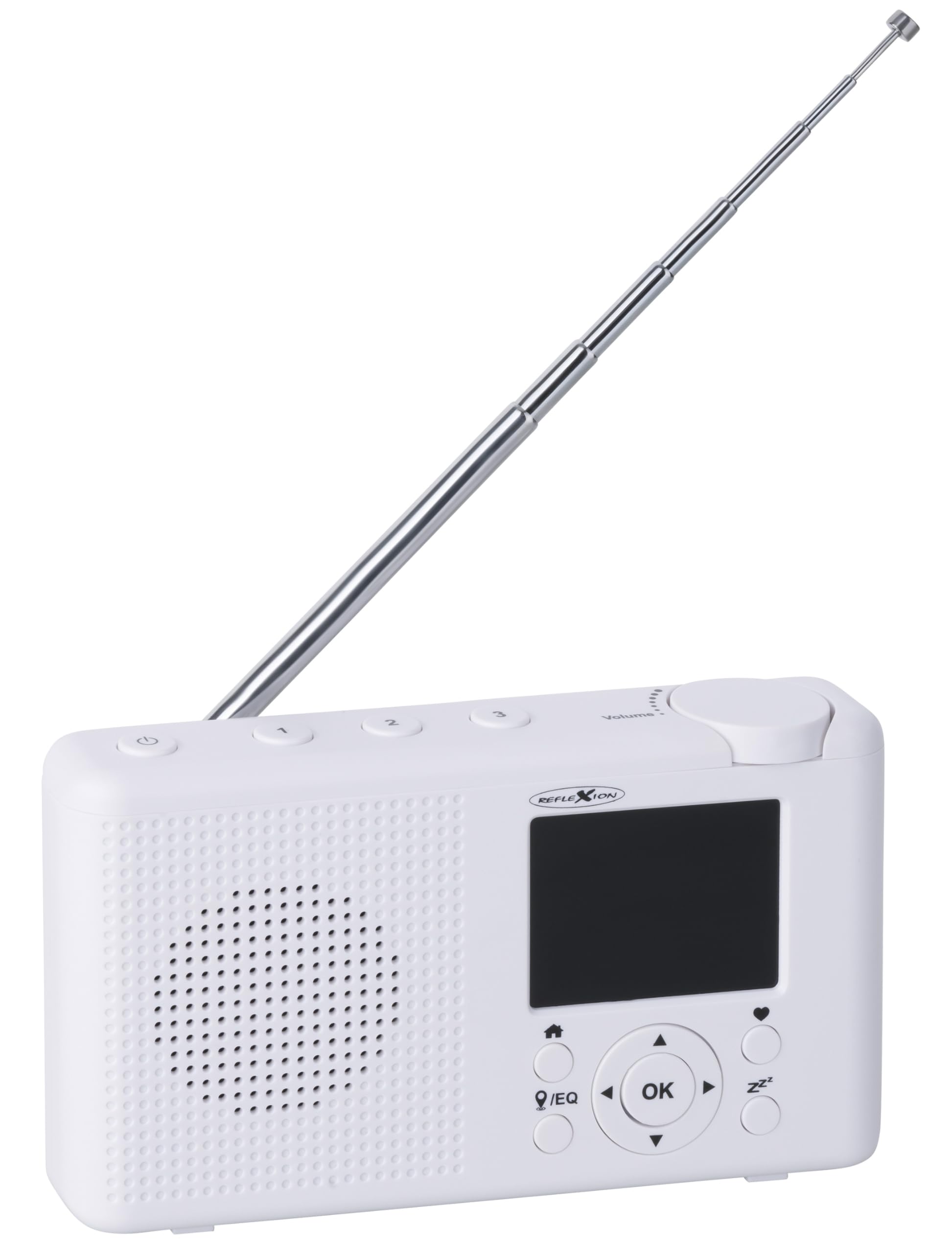 Reflexion TRA23I/WH, Radio Internet Portable avec Internet - Radio FM Dab/Dab+ (16 W) - Écran Couleur - Fonctionne sur Secteur et Piles - 99 Stations mémorisables - Noir