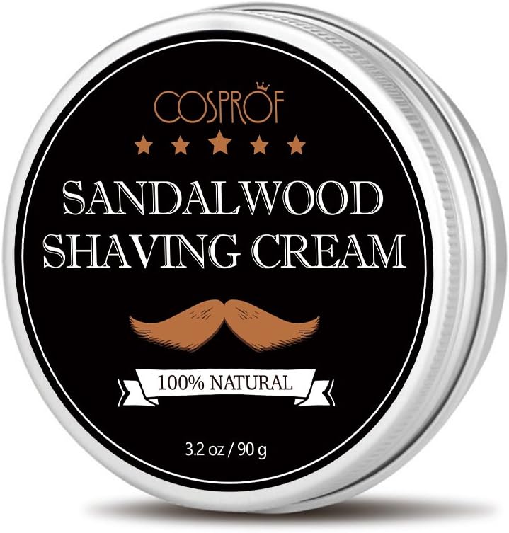 Cosprof Shaving Cream - Men's Facial Beard Shaving Cream Barbering Shave Tool Shaving Soap,3.2 oz.