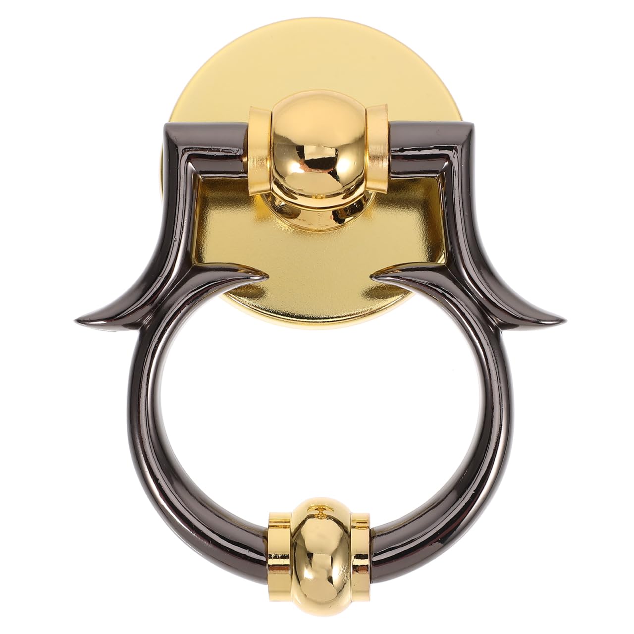 TOPBATHY Front Door Knocker Zinc Alloy Ring Door Knocker with Mounting Hardware European Minimalist Decorative Entry Door Pull Handle for Home Entrance Welcome Sign 4.33 X 4.06 X 1.50 in