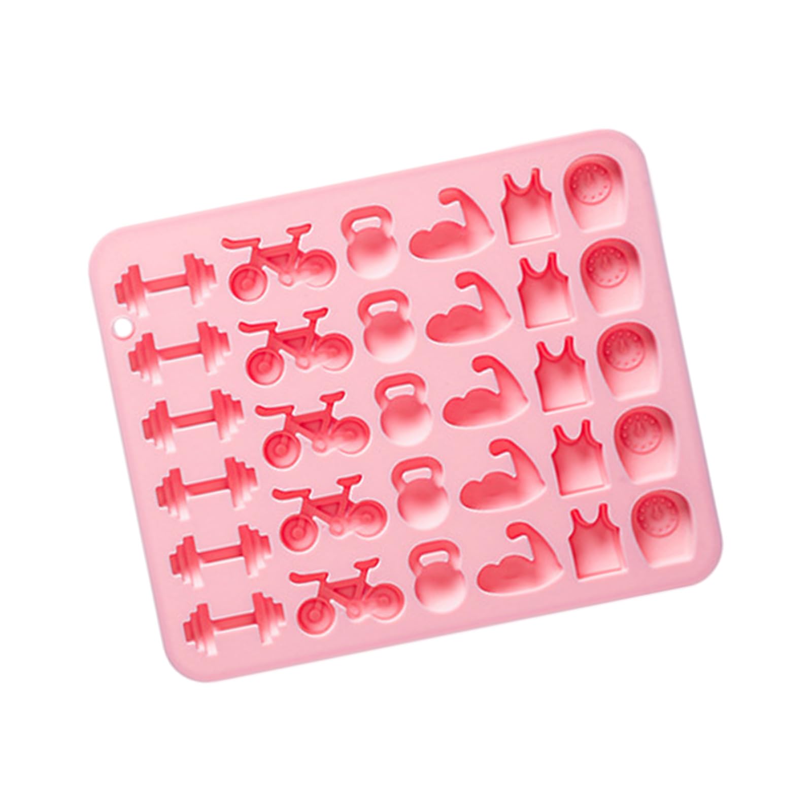Oxxggkao Equipment Theme Ice Maker 11 Cavities Fitness Patterm Silicone Cake Molds for Making Ice Chocolate Candy Cocktails Fitness Theme Baking Cast