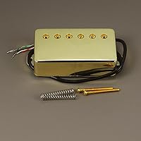 Vista 31 de FLEOR Humbucker Pickup - Juego de guitarra de cerámica con cuello y pastilla de puente Golden Fit LP Style guitarra eléctrica