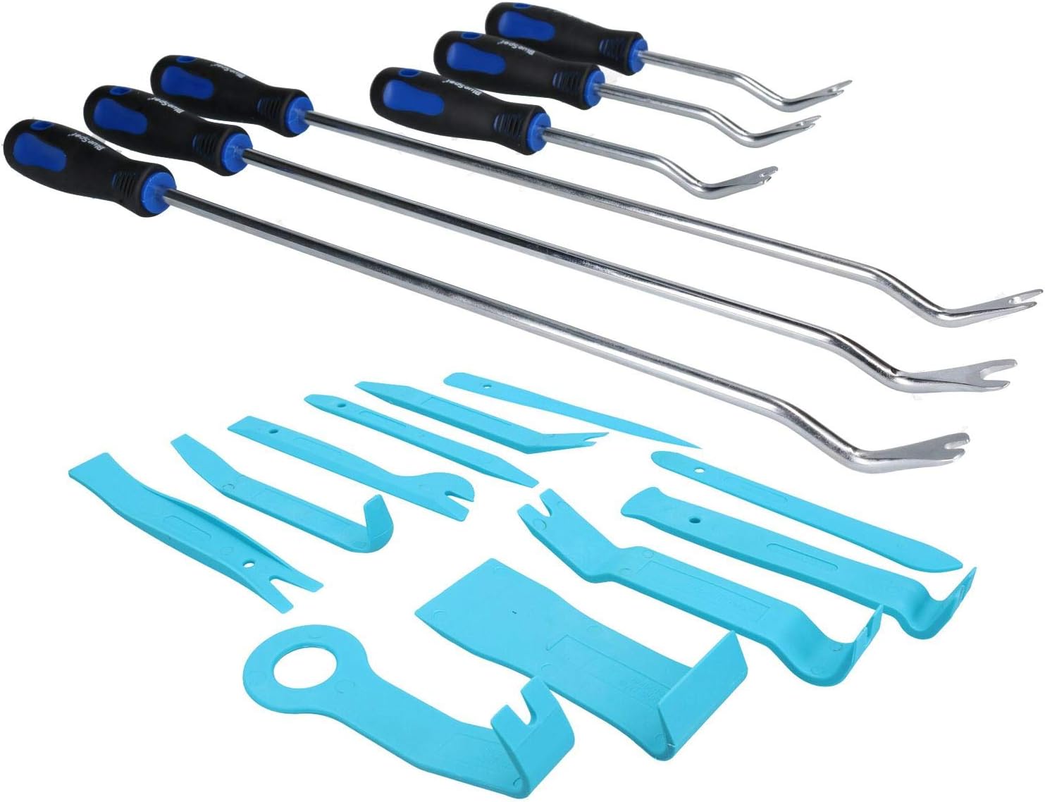 Plastic + Steel Trim Car Door Panel Upholstery Removal Remover for Clips Rivets