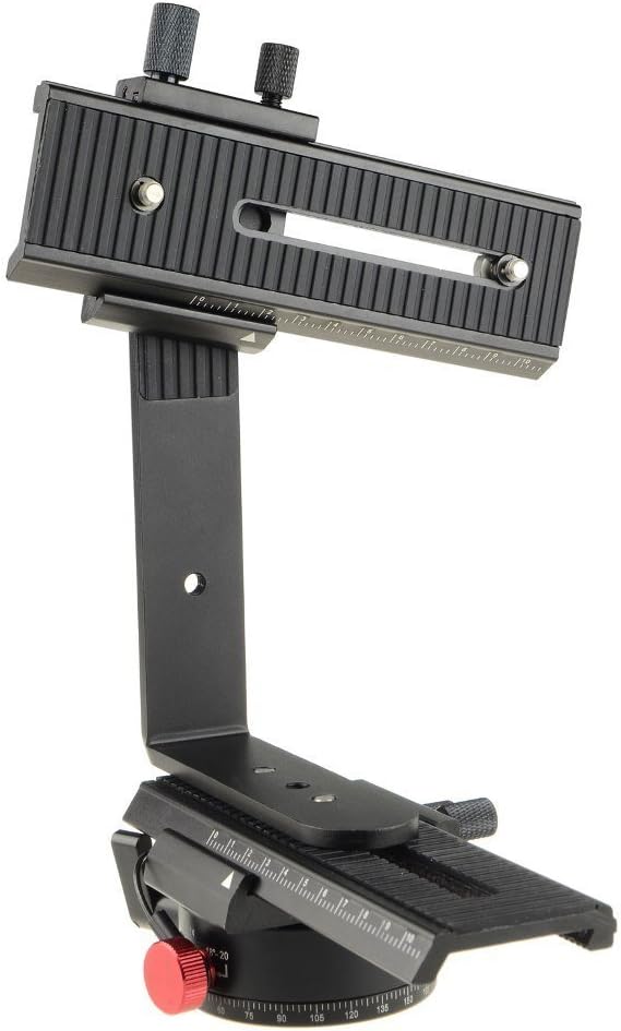 DSLRKIT 360° Swivel Panoramic Indexing Rotator+ 2 Way Rail Slider+ L Bracket Kit