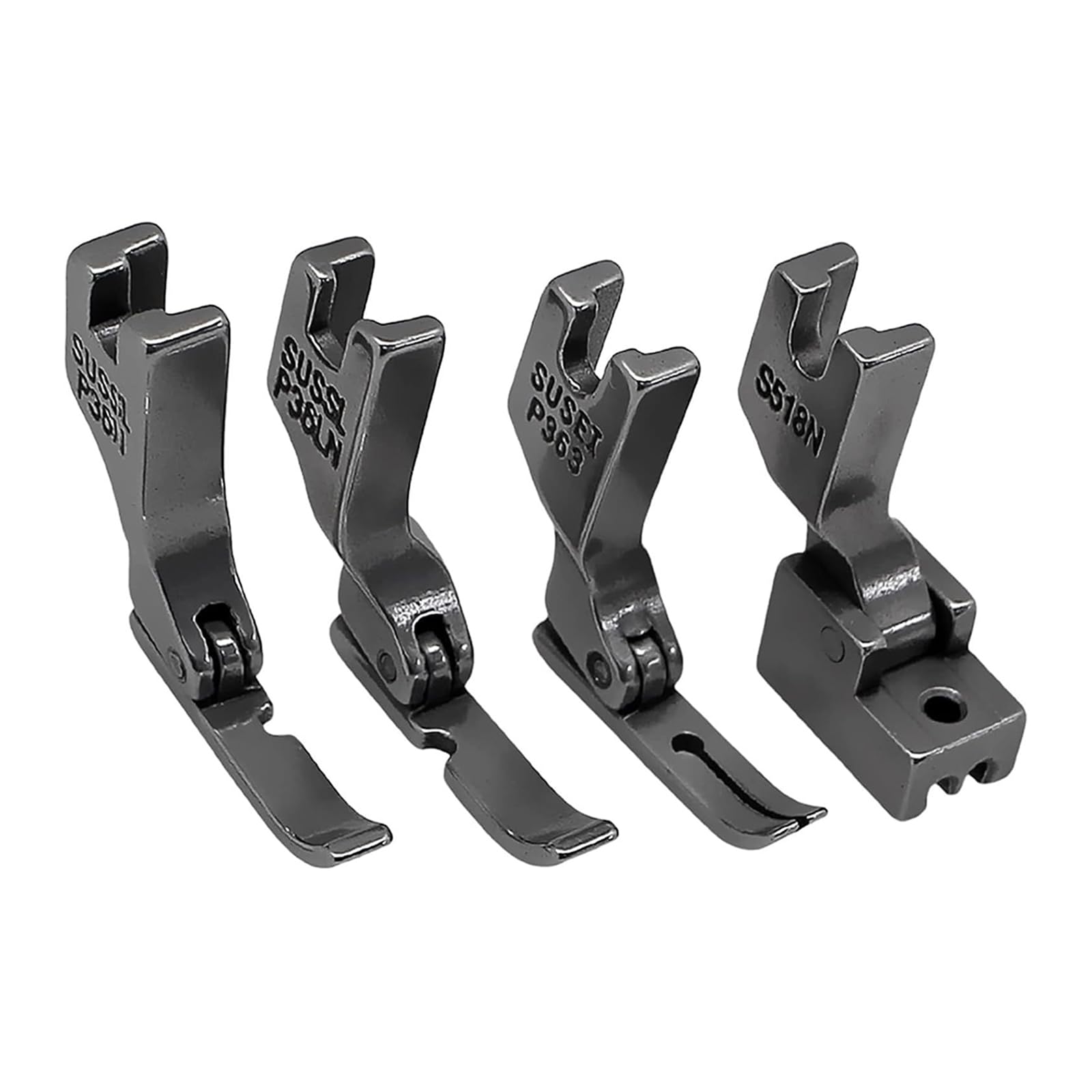 Of 4 Presser Feet High Durability Metal for Efficient Fabric Handling Metal Presser Foot for Sewing Machine Sewing Machine Accessories Set