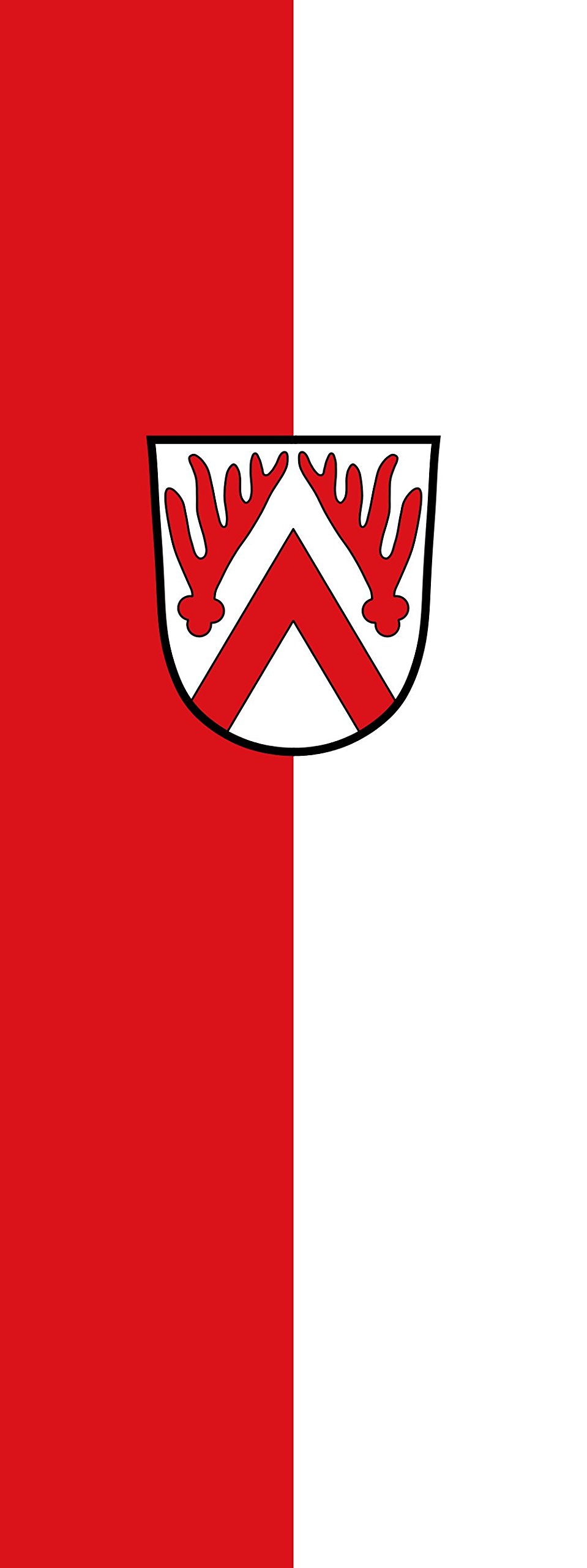 Drapeau Emmering vertical de 400x150cm pour l'animation des parvis de mairie