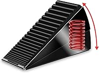 AIMAXINKE Heavy Duty Door Stopper Wedge - 3 Inch Tall Spring Metal Rubber Grip for Heavy Doors, Carpet, Tile, Home, School, Commercial