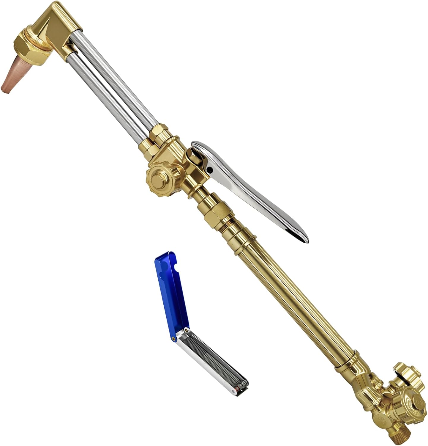 Cutting Attachment Torch - Oxyacetylene with 100FC Torch Handle, 3-101 Cutting Nozzle, Tip Cleaner