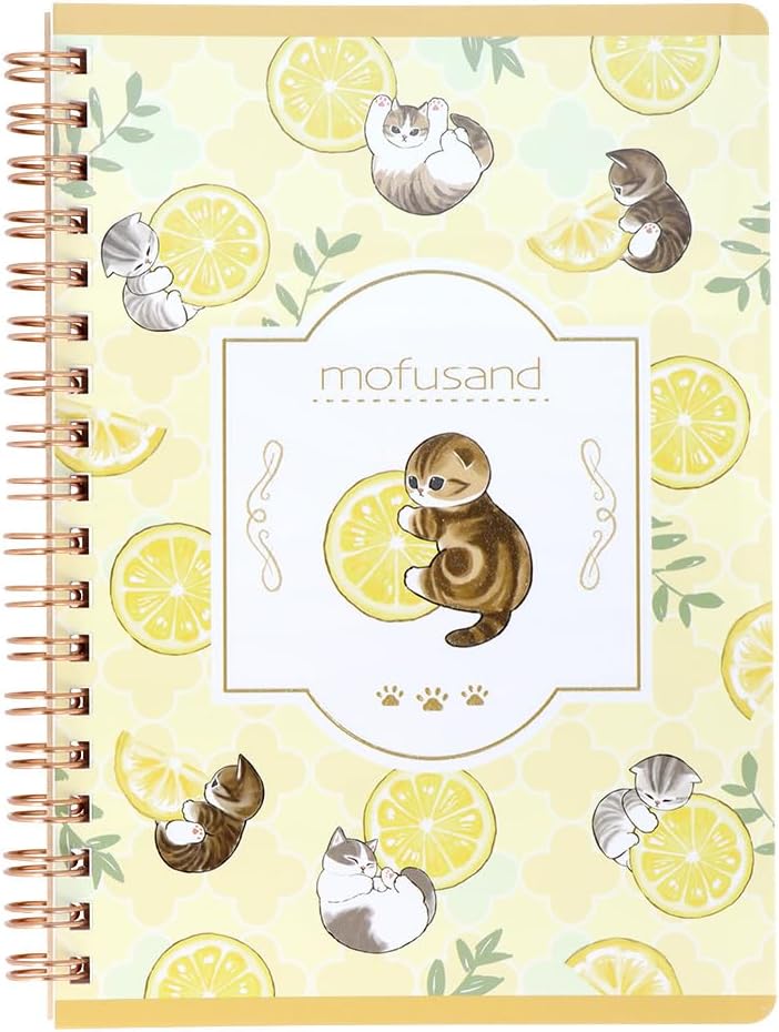 Sunstar Stationery Mofusand Notebook Ring, B6, Lemon Tea S2641844