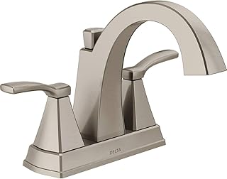 DELTA FAUCET 25768LF-SS Flynn Two-Handle Center Set Bathroom Faucet, Brushed Nickel
