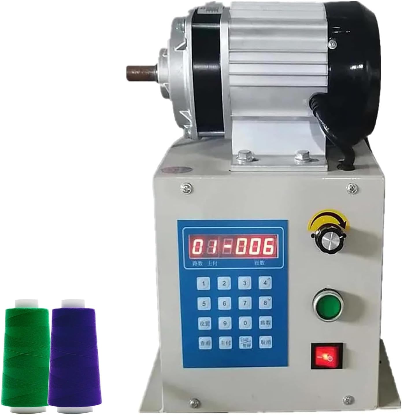 Coil Winding Machine, Adjustable Speed Electric Winder with Coil Counting Function for Factory, Workshop, and Home Use