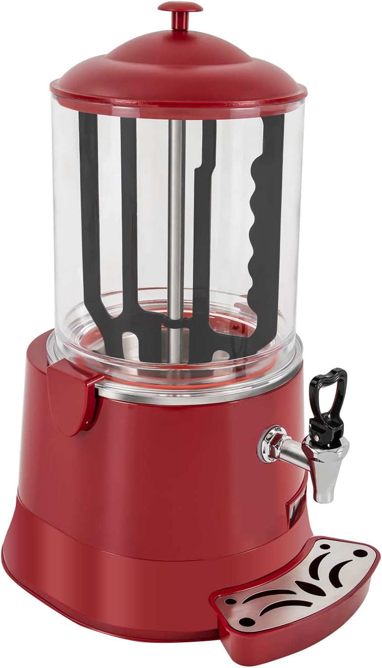 Commercial Hot Chocolate Maker - 10L Heating & Mixing Machine, 110V Dispenser for Chocolate, Coffee, Juice, Milk