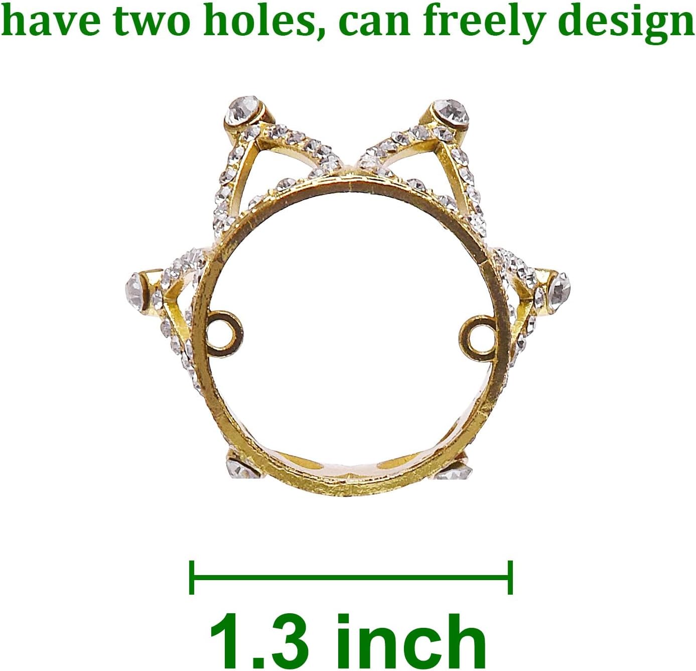 Mini Infant Crown Baby Princess Tiara Cake Topper Crystal Rhinestone Small Gold Cupcake Crown for Newborn Photo Prop Royal Prince Themed Birthday Wedding Christmas Party Decorations