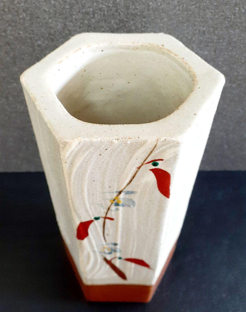 人間国宝 濱田庄司愛弟子】益子焼【明石庄作】造 注文 赤絵刷毛目 六