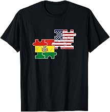 Bolivia USA Flag American Bolivian Women Kids Men T-Shirt