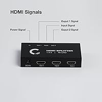 Vista 3 de Divisor HDMI 1x2 Ultra HD 4K/2K 1 entrada - 2 salidas Full HD/3D 1080P HDMI 1.4 HDTV PS4 / PS3 XboxOne / 360 DVD Blu-ray DTS