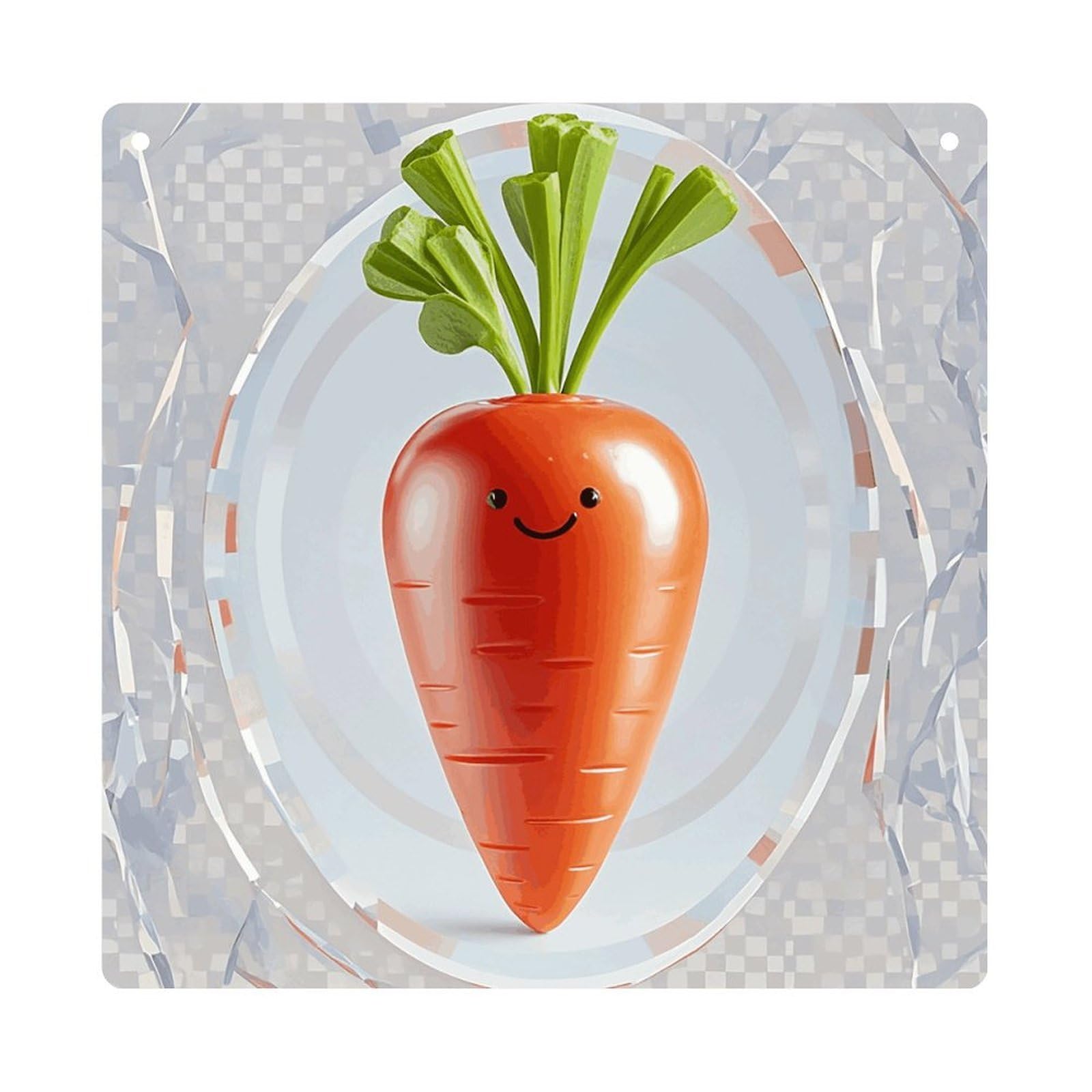 Happy Carrot Hanging Ornament Wall Decor Pendant