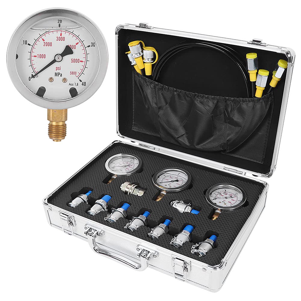 TEST-KIT FÜR HYDRAULISCHE DRUCKMESSGERÄTE AUS ALUMINIUM, LEICHT FÜR TECHNIKMASCHINEN