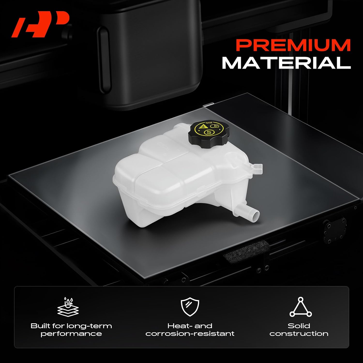 A-Premium Engine Coolant Reservoir with Cap Compatible with International Harvester 7600 2003-2007, 7700 2005-2007