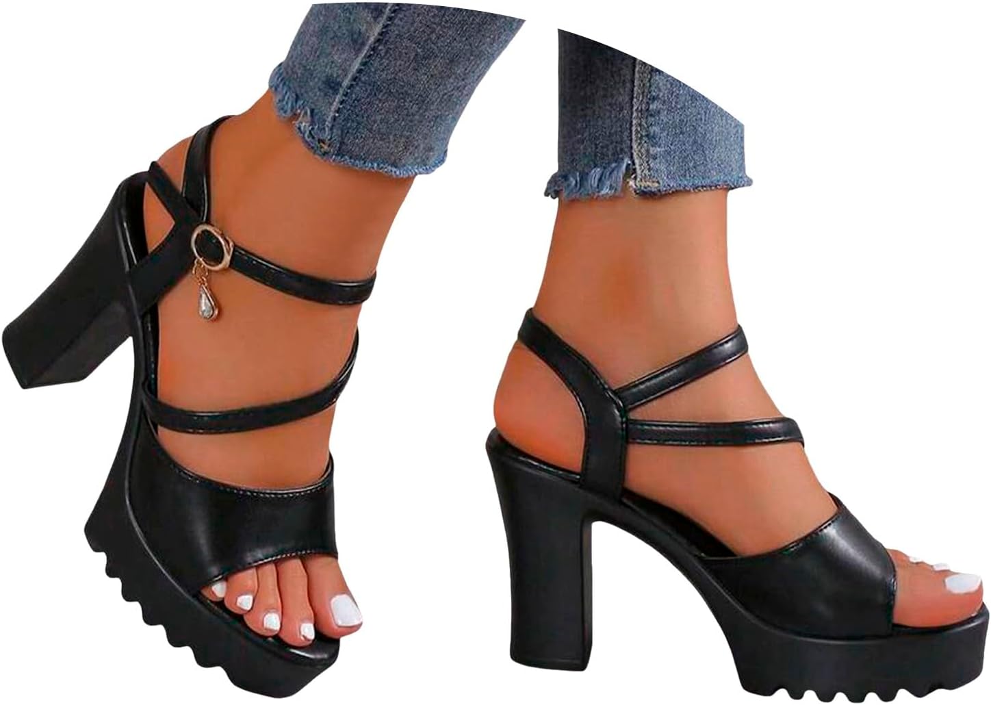 Produktbild von Damen Pumps Elegant Und Bequem Leder High Heels Vorne Geschlossen Absatzschuhe Hochzeitsschuhe Schwarz Hohe Schuhe Tanzschuhe Mit Absatz Trachtenschuhe Sommerschuhe 0