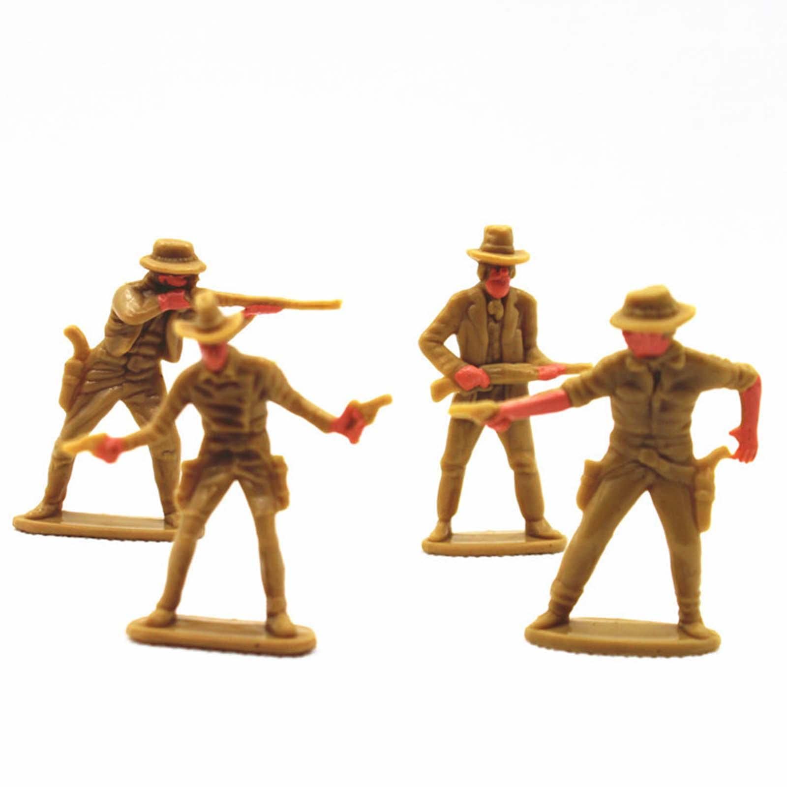 Enakshi 4 Pieces Simulation Cowboy People Figures Layout Miniature Scenes Decoration|Toys & Hobbies|Diecast & Toy Vehicles|Accessories, Parts & Display |Package Includes:4 Mini Cowboy Figures Model-image-39