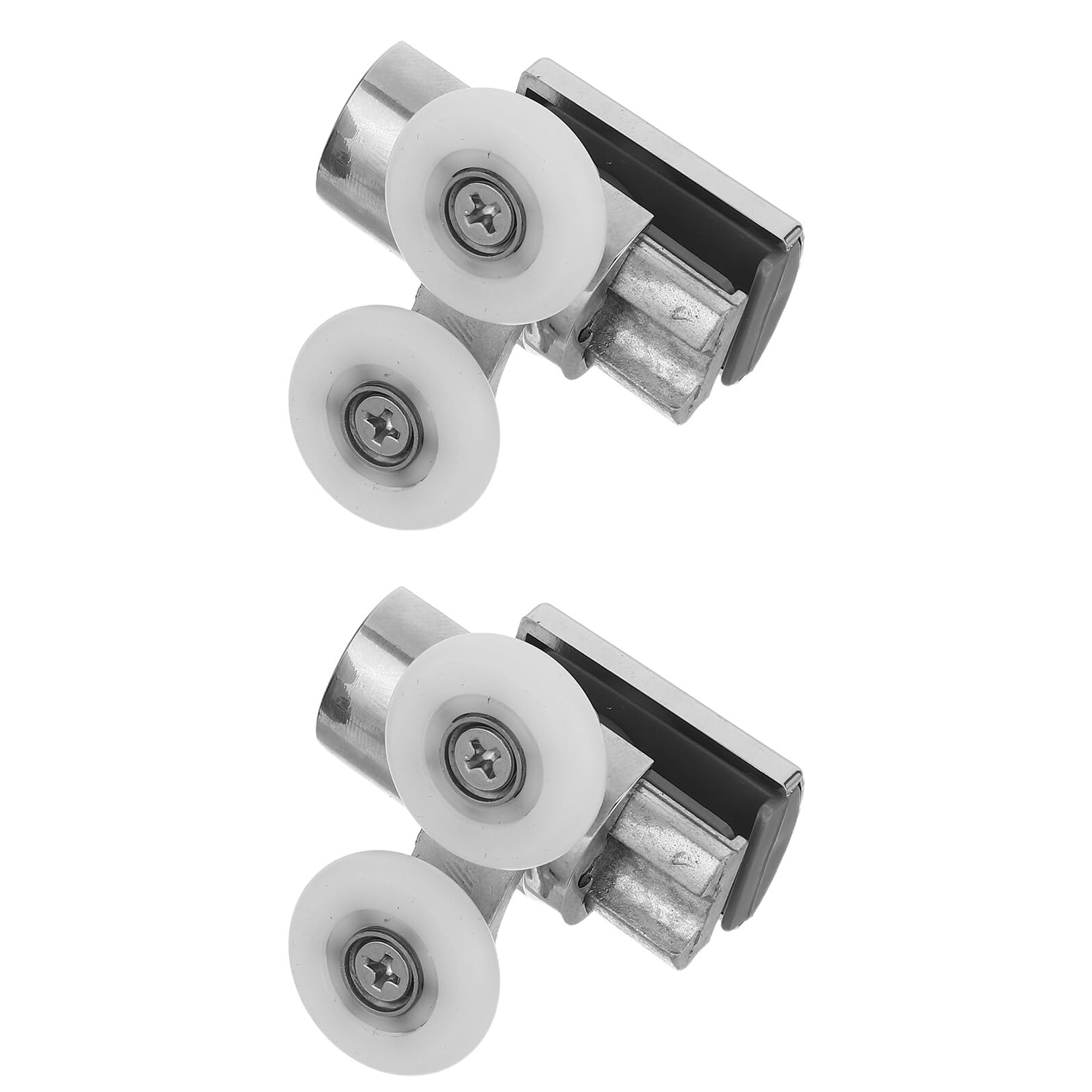 Ruedas para puerta corredera de ducha de vidrio de 4-8mm VILLCASE pack de 2 rodillos